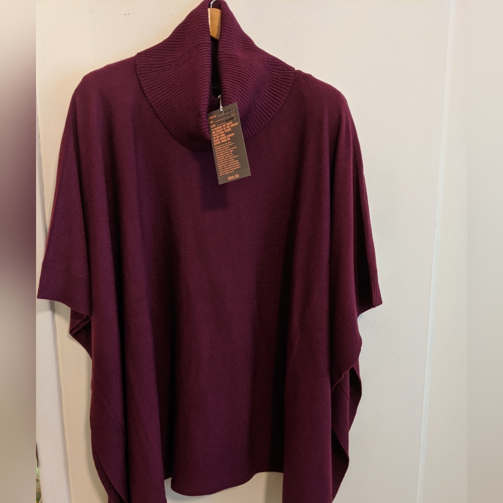 Champagne purple poncho